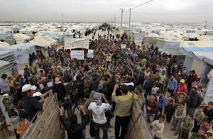 120,000 Syrians live in the Zaatari refugee camp in Jordan